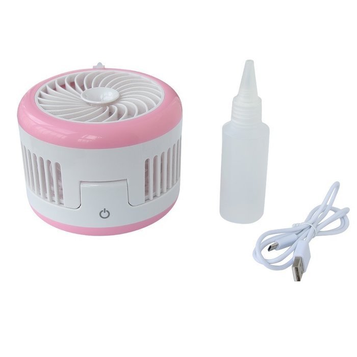 Geelyda Table Fan Portable Mini Misting Fan Humidifier USB Fan Cooling Mist Fan Rechargeable Humidifier Personal... N11