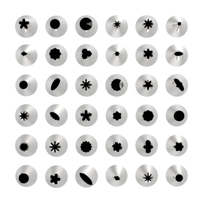 Kootek 42 Pieces Cake Decorating Supplies Kit Tips Stainless Steel Icing Tip Set Tools with 2 Silicone Pastry...