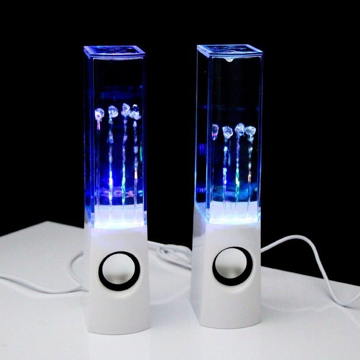 Autek Music Fountain Mini Amplifier Dancing Water Speakers (Black)