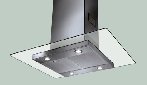 Faber GLASIS36SS: 36" Stainless Glassy Isola Island Range Hood