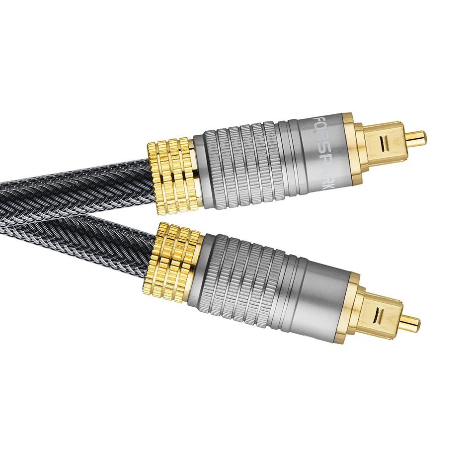 Forspark Digital Optical Audio 24k Gold Plated Toslink Cable 3ft Cl3 Rated N5 Free Image Download 7638