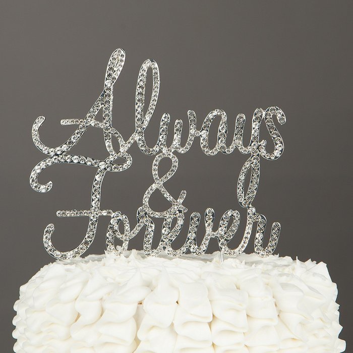 Happily Ever After Wedding Cake Topper, Gold Fairytale Princess Decoration (Happily Ever After - Gold) N3