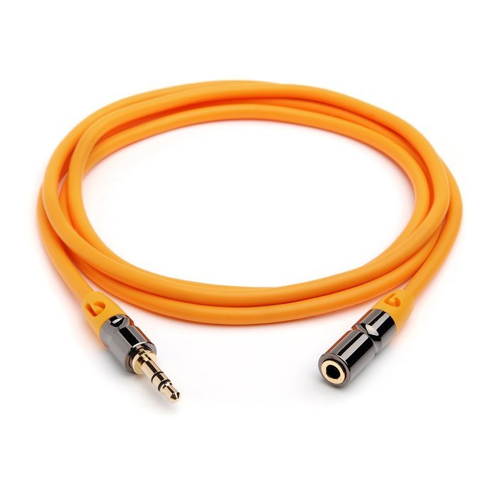 PlugLug - 4FT 3.5mm Male to Female Premium Auxiliary Audio Cable for Headphones, iPods, iPhones, iPads, Home /... N97