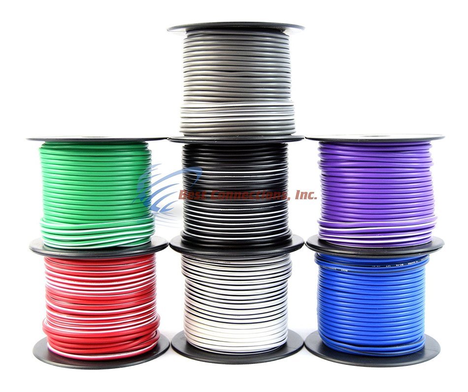 11 SPOOLS 100 Feet 16 GA Gauge Primary Remote Wire Auto Power Cable 11-spools-100-feet-16-ga-gauge-primary-remote-wire-auto-power-cable