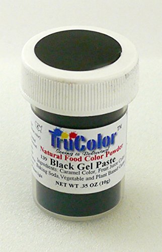 TruColor Natural Gel Paste Powder (Lg. Jar) Super Black Gel Paste
