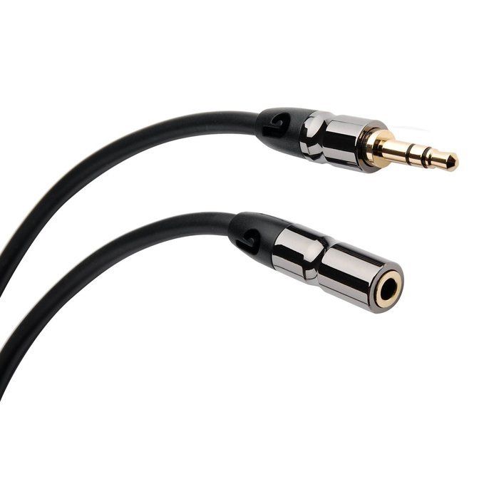 PlugLug - 4FT 3.5mm Male to Female Premium Auxiliary Audio Cable for Headphones, iPods, iPhones, iPads, Home /... N108