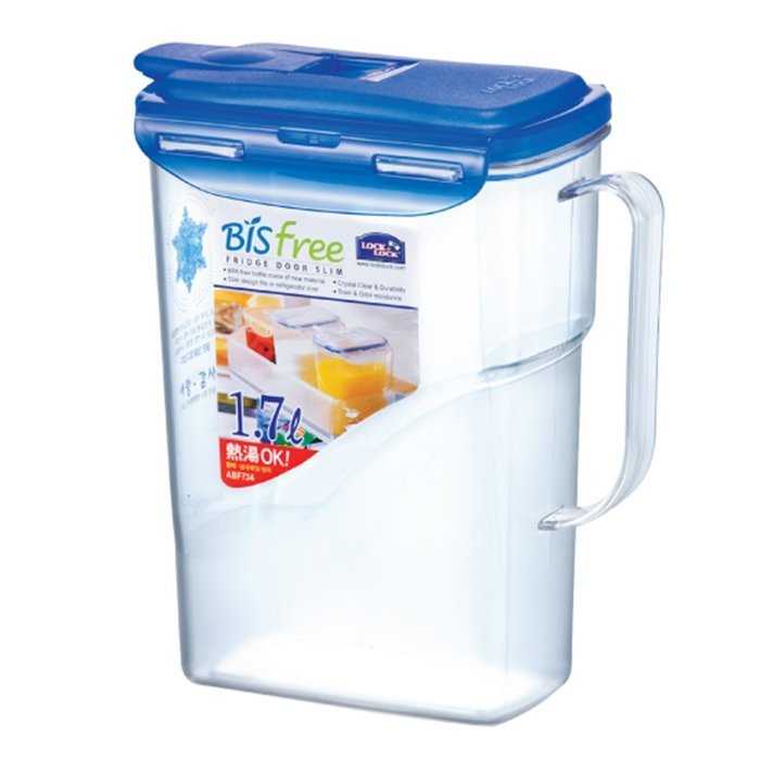 Lock & Lock Bisfree Slim Pitcher, 1.7 L, Clear