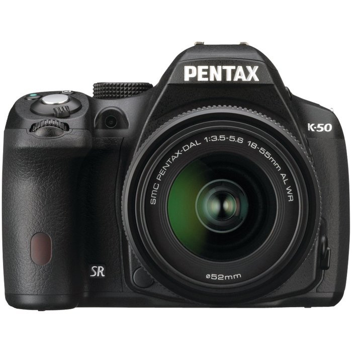 Pentax K-50 16MP Digital SLR Camera Kit with DA L 18-55mm WR f3.5-5.6 Lens (White) N16