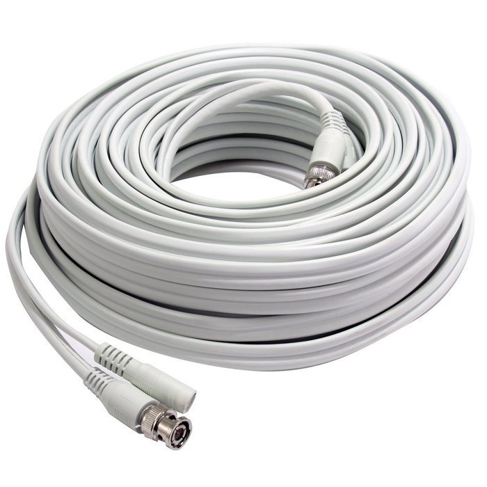 First Alert BNC-300 RG59 300-Feet Coax Video and DC Power Cable (White)