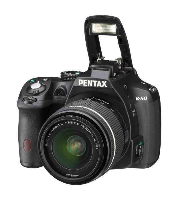 Pentax K-50 16MP Digital SLR Camera Kit with DA L 18-55mm WR f3.5-5.6 Lens (White) N18