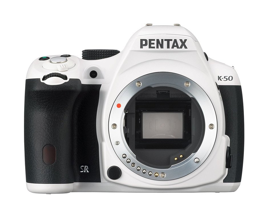 Pentax K-50 16MP Digital SLR Camera Kit with DA L 18-55mm WR f3.5-5.6 Lens (White) N22