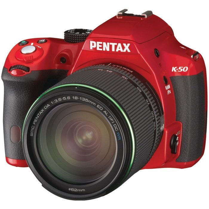 Pentax K-50 16MP Digital SLR Camera Kit with DA L 18-55mm WR f3.5-5.6 Lens (White) N23