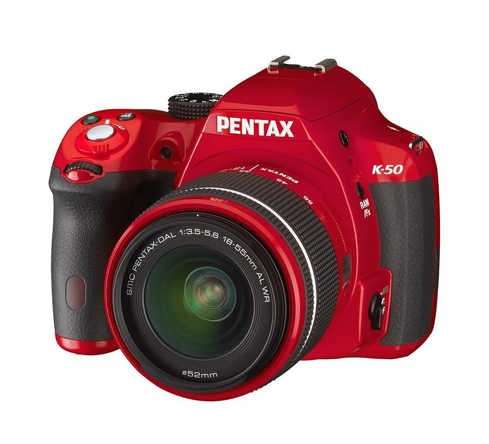 Pentax K-50 16MP Digital SLR Camera Kit with DA L 18-55mm WR f3.5-5.6 Lens (White) N24