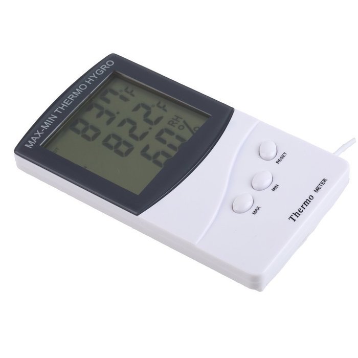 LCD Indoor Outdoor Thermometer Hygrometer Temperature Humidity Meter