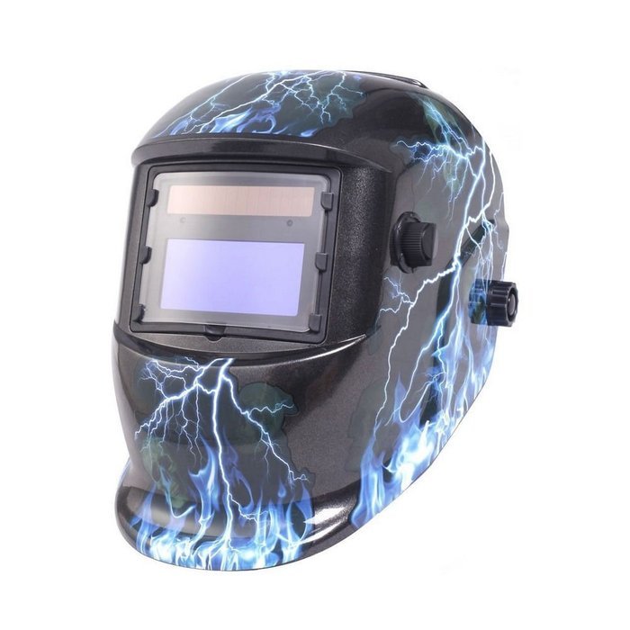 New Auto Darkening Welding Helmet Mask Welders Arc Tig Mig Grinding Solar Powered (Lighting Skeleton) by D2B N9
