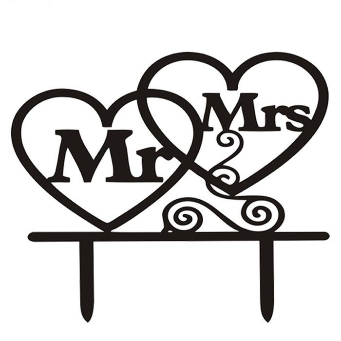 Ecape Creative Mr and Mrs Personalized Wedding Cake Toppers Deer Cake Topper for Special Events N5