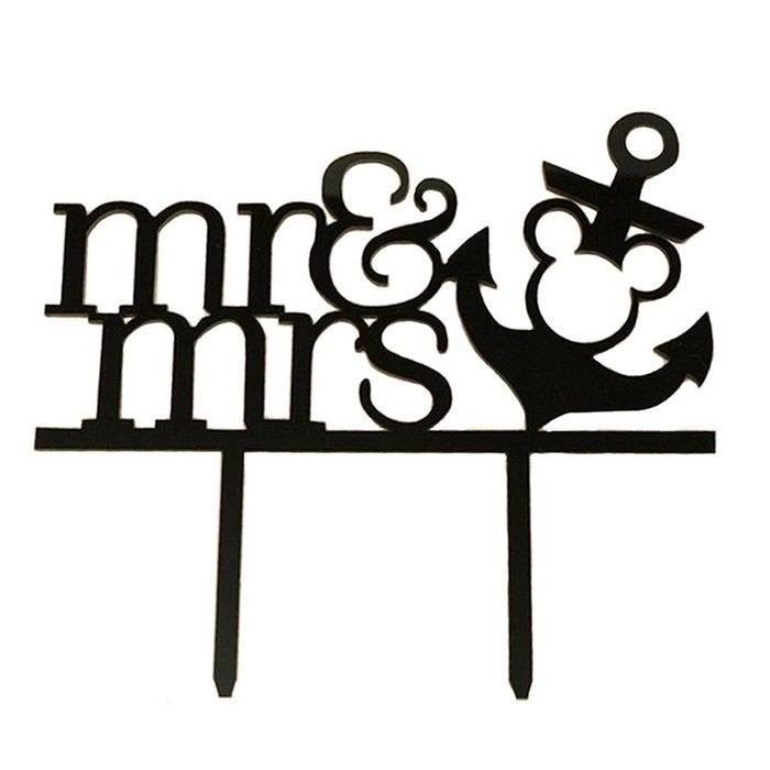 Ecape Creative Mr and Mrs Personalized Wedding Cake Toppers Deer Cake Topper for Special Events N6