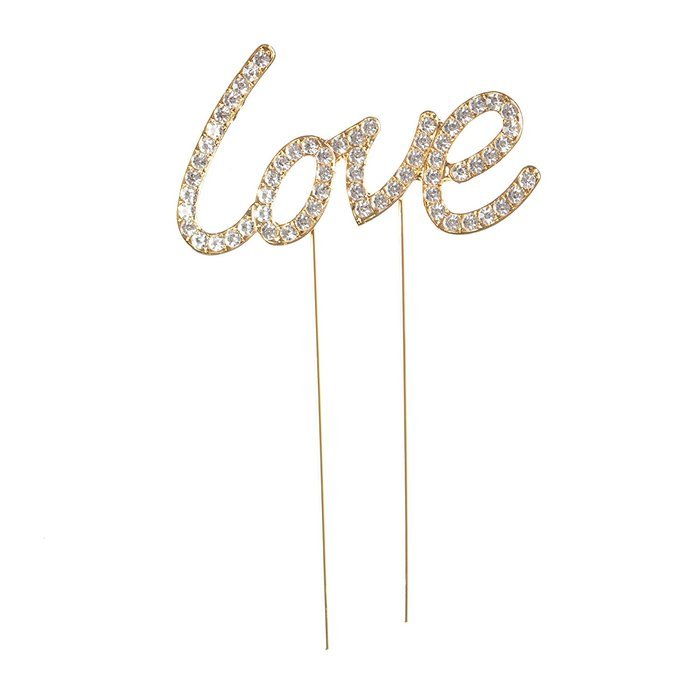 Happily Ever After Wedding Cake Topper, Gold Fairytale Princess Decoration (Happily Ever After - Gold) N7