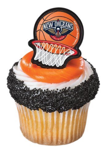 12 ~ NBA New Orleans Pelicans Rings ~ Designer Cake/Cupcake Topper ~ New!!!!! by Quantumchaos