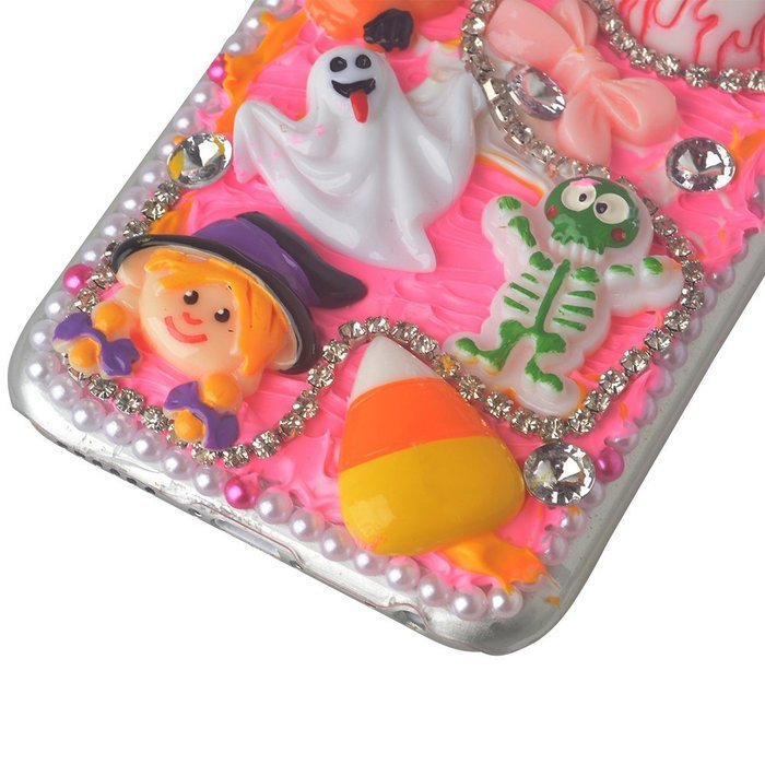 Spritech(TM) 3D Handmade Crystal Phone Case for Iphone 7 4.7inch,Helloween Style Monster Pumpkin Design Smartphone... N3