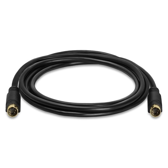 Cmple - S-Video SVideo (SVHS) Gold Plated Cable 4 pin - 3 ft N7
