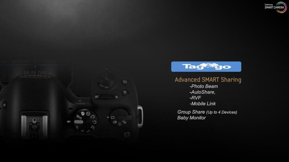 Samsung NX Mini 20.5MP CMOS Smart WiFi & NFC Mirrorless Digital Camera with 9-27mm Lens and 3" Flip Up LCD Touch... N61