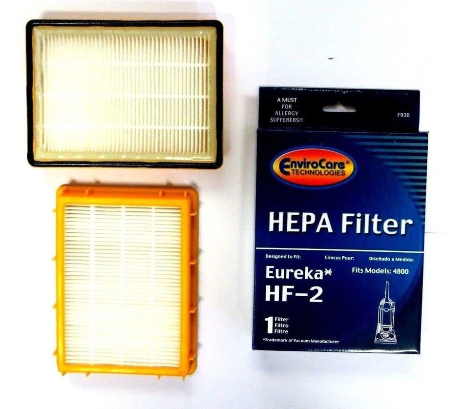 (2) Eureka HF2 Hepa Pleated Filter HF-2 Eureka Upright Ultra Smart, Boss, Omega, UltraSmart Vac Cyclonic, Whirlwind...