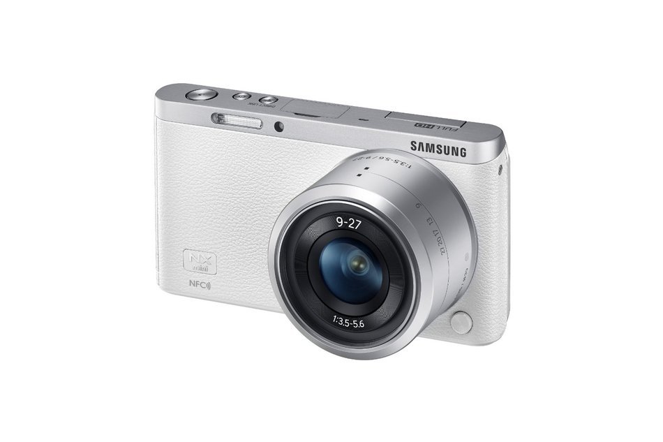 Samsung NX Mini 20.5MP CMOS Smart WiFi & NFC Mirrorless Digital Camera with 9-27mm Lens and 3" Flip Up LCD Touch... N68