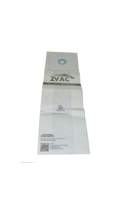 3 pack of Generic Nutone CV391 Central Vacuum Bags N3
