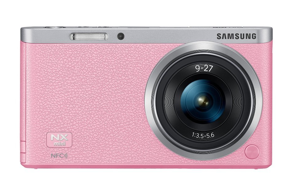 Samsung NX Mini 20.5MP CMOS Smart WiFi & NFC Mirrorless Digital Camera with 9-27mm Lens and 3" Flip Up LCD Touch... N71