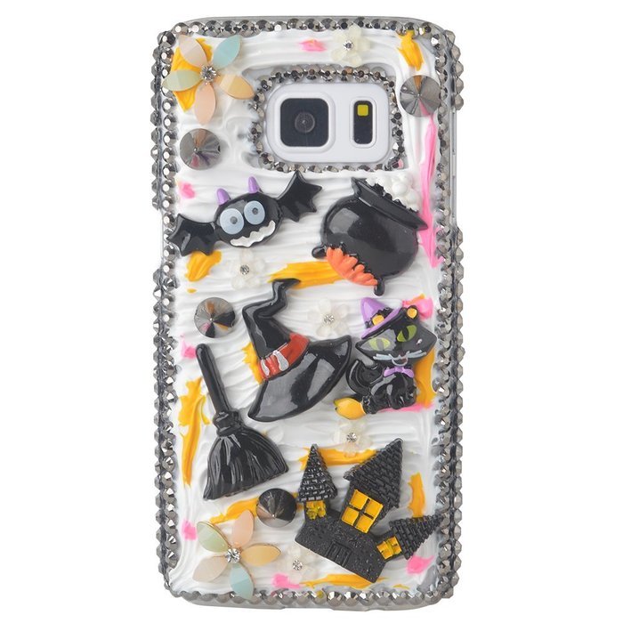 Spritech(TM) 3D Handmade Crystal Phone Case for Samsung Galaxy S7,Helloween Style Monster Haunted house Design... N7