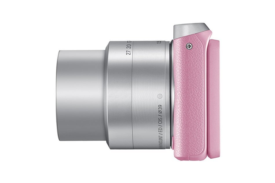 Samsung NX Mini 20.5MP CMOS Smart WiFi & NFC Mirrorless Digital Camera with 9-27mm Lens and 3" Flip Up LCD Touch... N75
