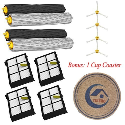 4 individual extractors & 4 HEPA filters & 4 side brushes Tangle-Free Debris Extractor Set & Side Brushes & Hepa... N2