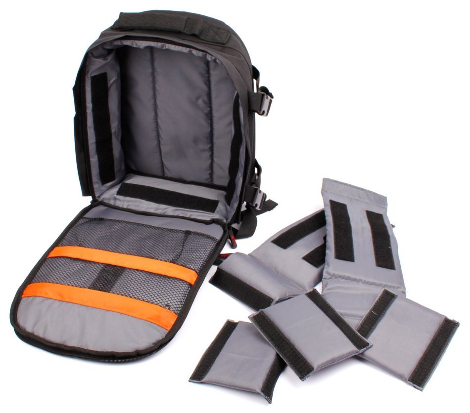 DURAGADGET Mochila Para C&aacute;maras DSLR / SLR Canon | Nikon | Sony | Olympus + Funda Impermeable - Alta Calidad N6