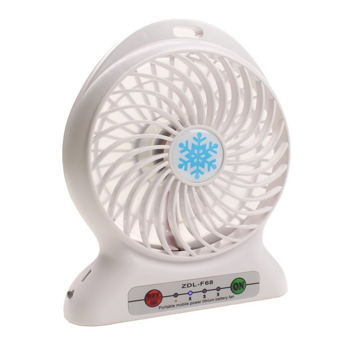 TecLine Personal Portable Rechargeable USB Battery 2-in-1 Power Bank Mini Fan N11