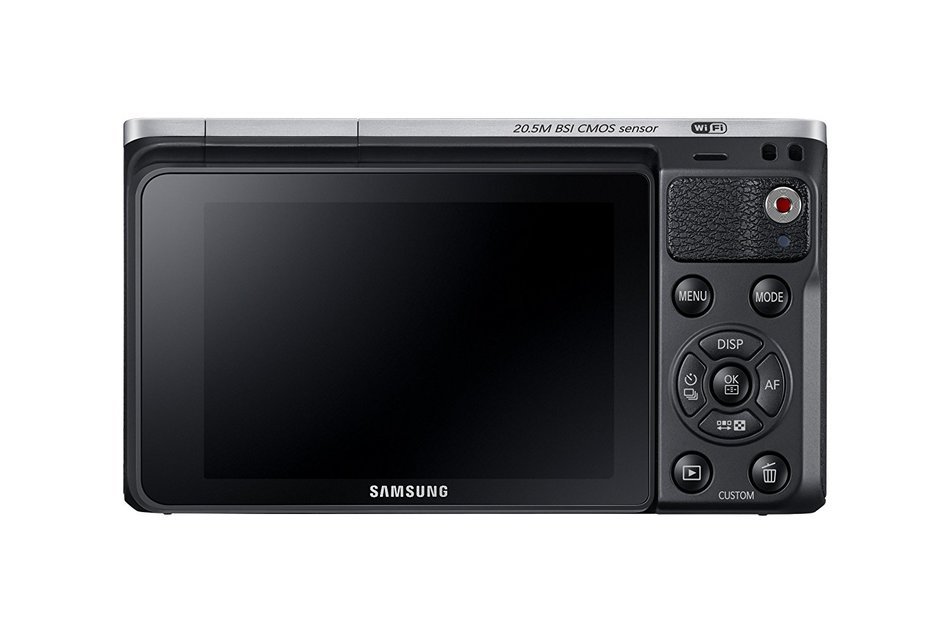 Samsung NX Mini 20.5MP CMOS Smart WiFi & NFC Mirrorless Digital Camera with 9-27mm Lens and 3" Flip Up LCD Touch... N90