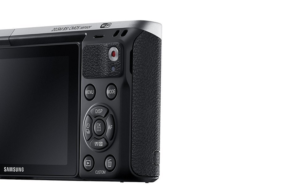 Samsung NX Mini 20.5MP CMOS Smart WiFi & NFC Mirrorless Digital Camera with 9-27mm Lens and 3" Flip Up LCD Touch... N91