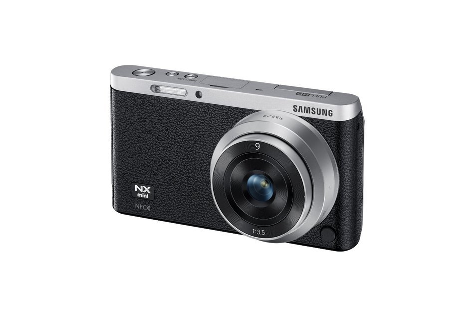 Samsung NX Mini 20.5MP CMOS Smart WiFi & NFC Mirrorless Digital Camera with 9-27mm Lens and 3" Flip Up LCD Touch... N98