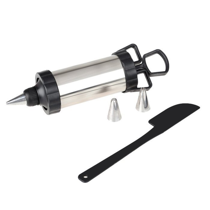 SODIAL(R) Stainless Steel Icing Nozzles Piping Syringe Cream Chocolate Plate Pen Cake Puff Cream Sugarcraft Pastry...