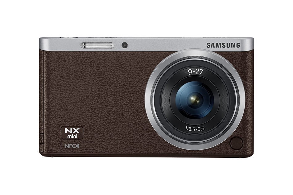Samsung NX Mini 20.5MP CMOS Smart WiFi & NFC Mirrorless Digital Camera with 9-27mm Lens and 3" Flip Up LCD Touch... N106