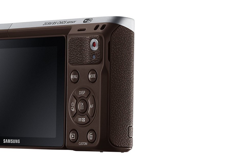 Samsung NX Mini 20.5MP CMOS Smart WiFi & NFC Mirrorless Digital Camera with 9-27mm Lens and 3" Flip Up LCD Touch... N108