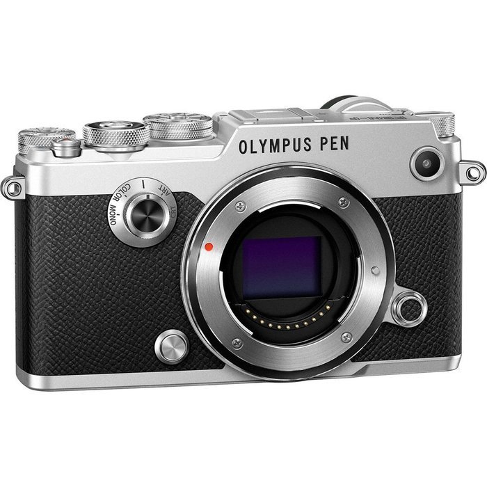 Olympus PEN-F 20MP Mirrorless Micro Four Thirds Digital Camera w/ M. Zuiko 14-42mm f3.5-5.6 EZ Lens Silver Bundle N4