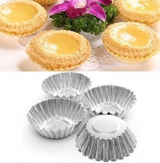 10Pcs Cake Aluminium Alloy Mould Baking Cupcake Egg Tart Mold by Lovestore2555