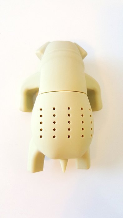 KABOOCHY Set of 2 Pug Life Silicone Tea Infuser, Cute Loose Leaf Tea Strainer, Beige Color N2