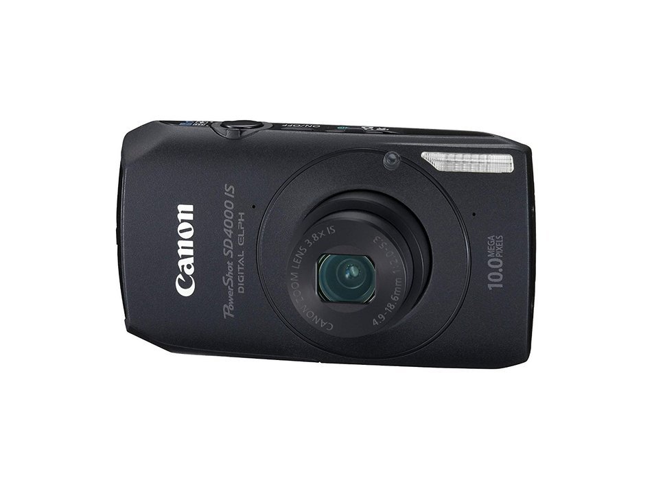 Canon PowerShot SD4000IS 10 MP CMOS Digital Camera with 3.8x Optical Zoom and f/2.0 Lens (Silver) N5