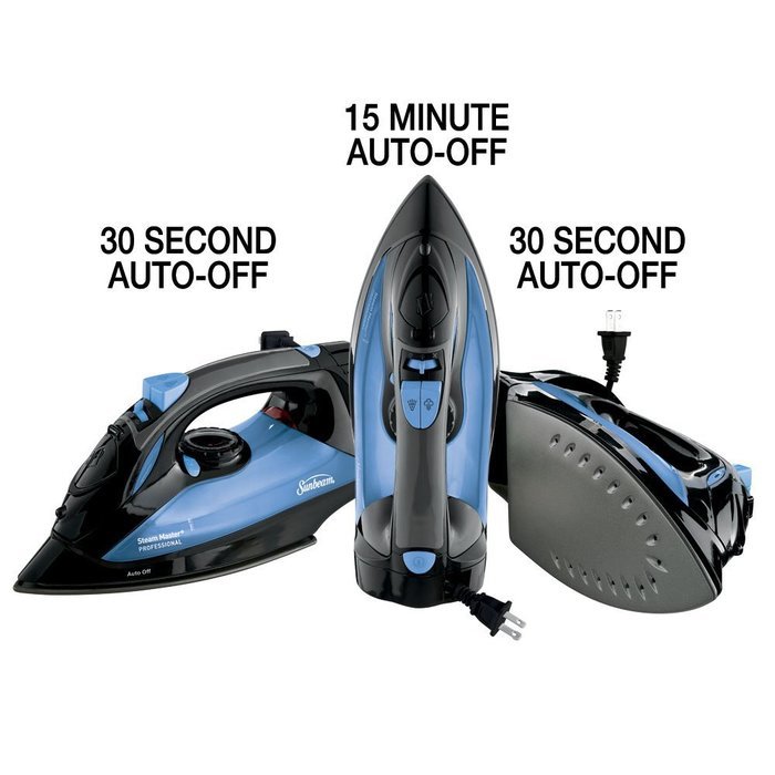 Sunbeam Steam Master professional 1200 Watt Large-size Anti-Drip Non-Stick Soleplate Iron with Variable Steam... N10