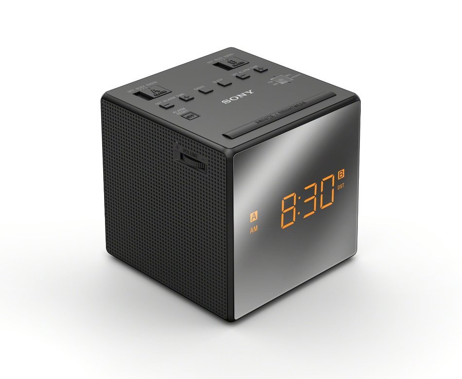 Sony ICFC1T Dual Alarm Clock Radio, White N4