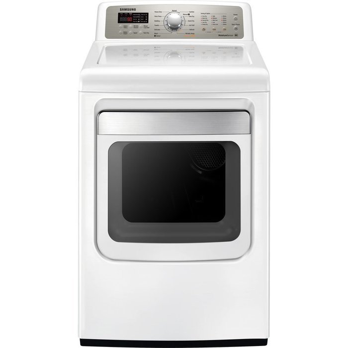 Samsung DV484ETHAWR 7.4 Cu. Ft. Electric Front Load Dryer with NSF-Sanitize and 13 Drying Cycles, Neat White