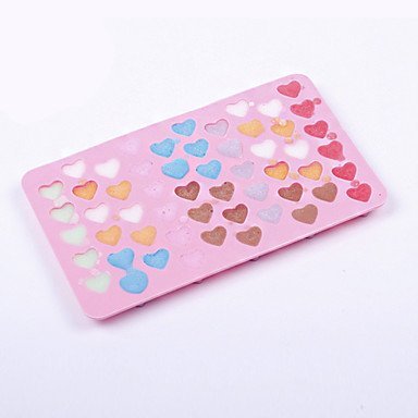 Y&XL&H 55 Holes Silicone Chocolate Ice Mold Heart Shape Silicone Cake Mould