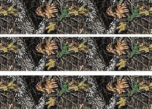 3x Mossy Oak Camo Edible Cake Side Wall Stripes Frosting 8" Round Birthday Party
